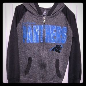 Girls (M 7/8) Carolina Panthers hooded jacket